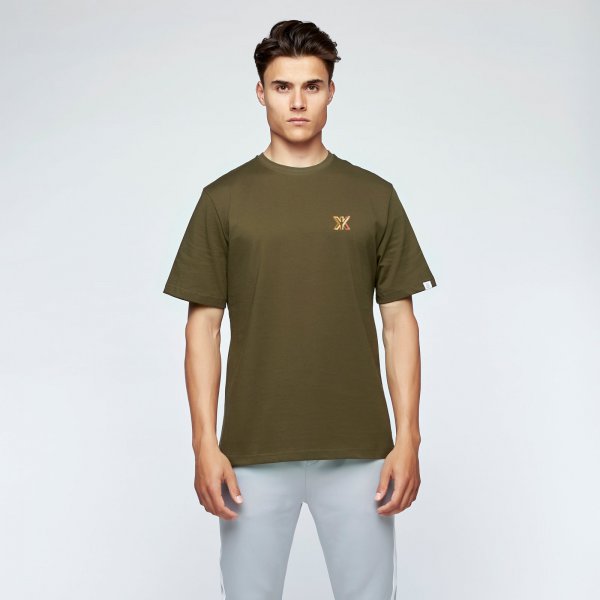 Brush tee chest | army green