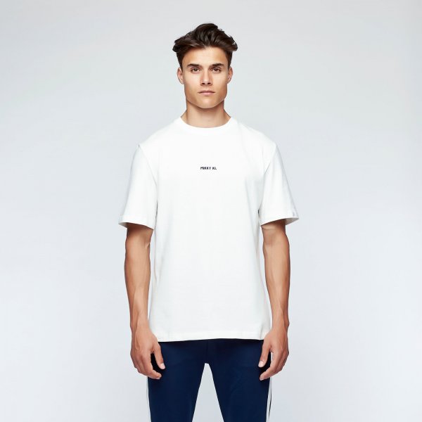 Brush tee back | white fire