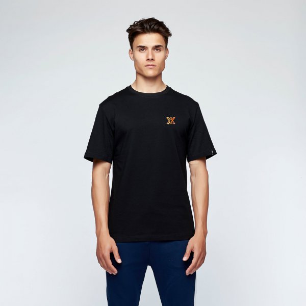 Brush tee chest | black