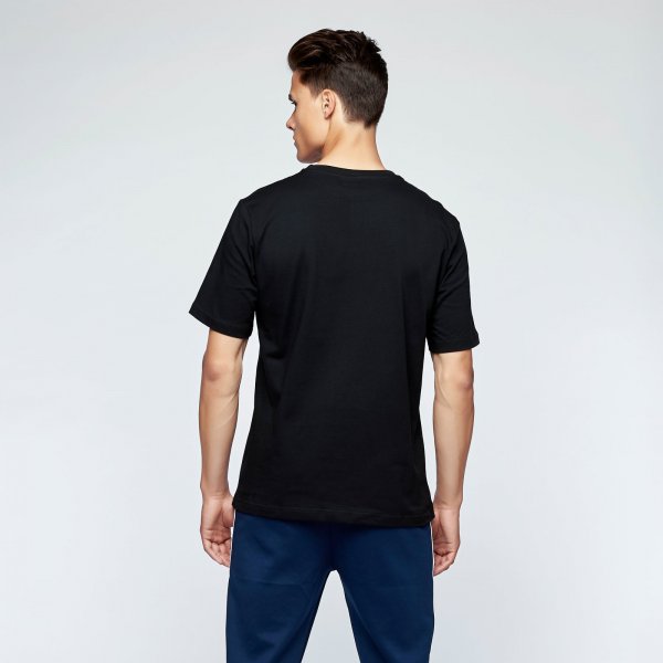 Brush tee chest | zwart