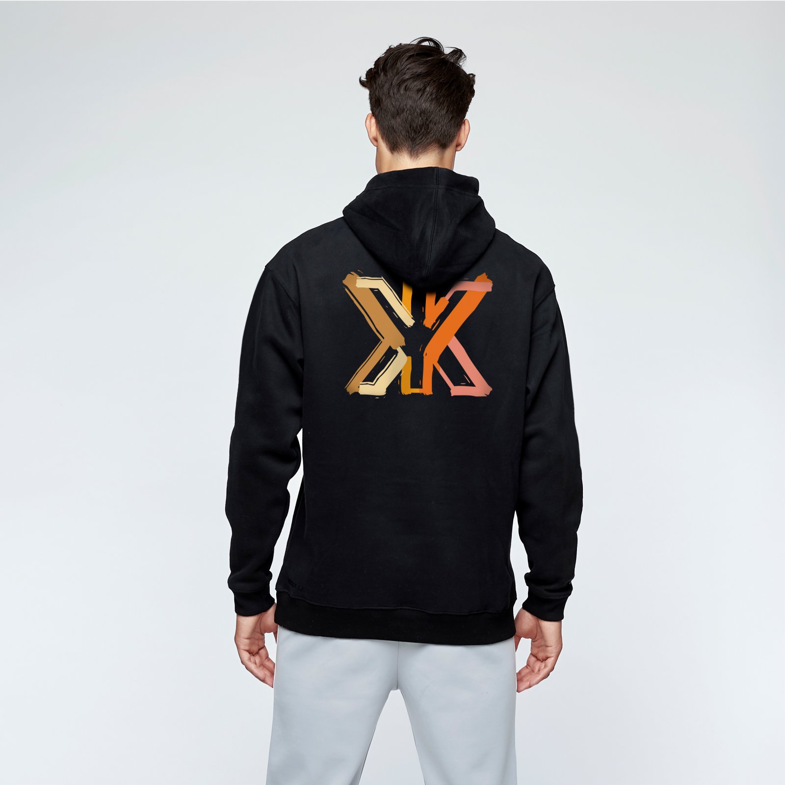 Brush hoodie back black / MIKKY KI