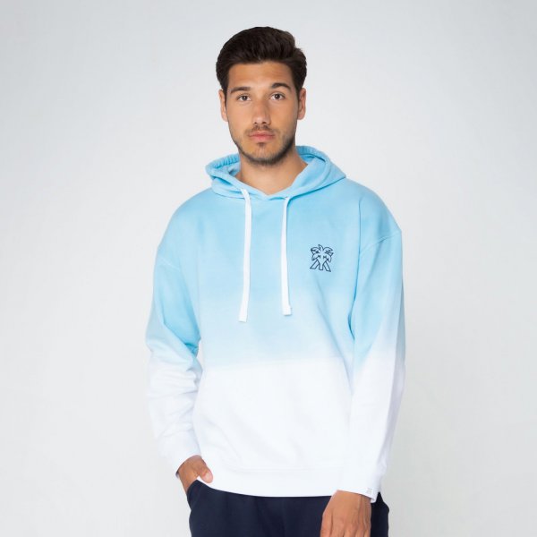 Palmera dip dye hoodie | blue