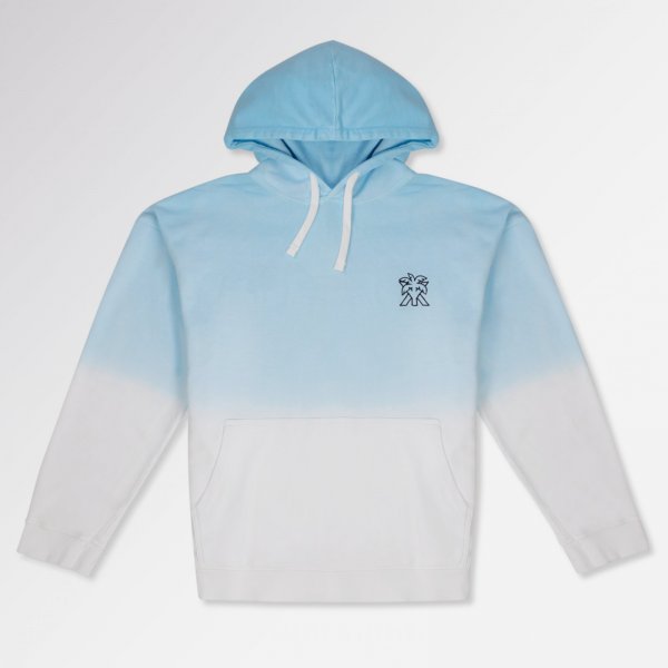 Palmera dip dye hoodie | blue