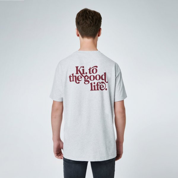 Good life tee back | grijs