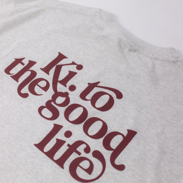 Good life tee back | grijs