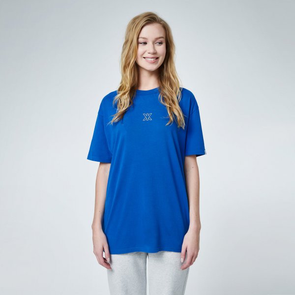 Good life tee back | blauw