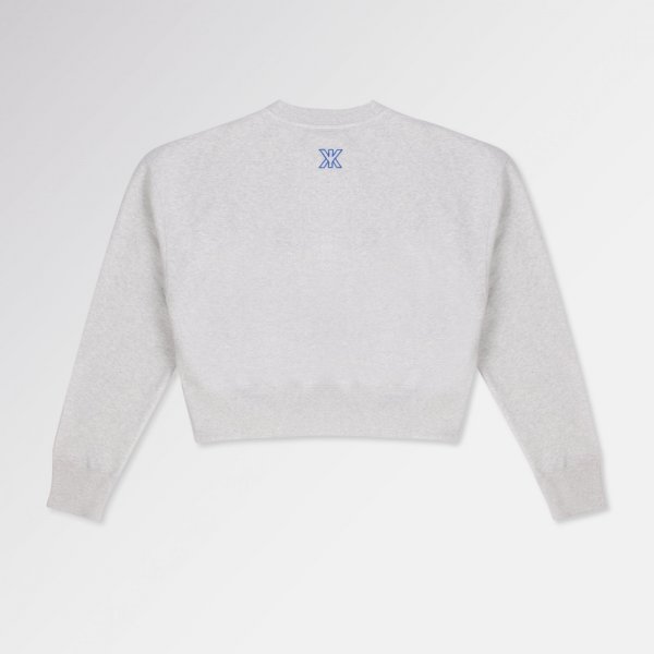 KI. cropped sweater | grijs