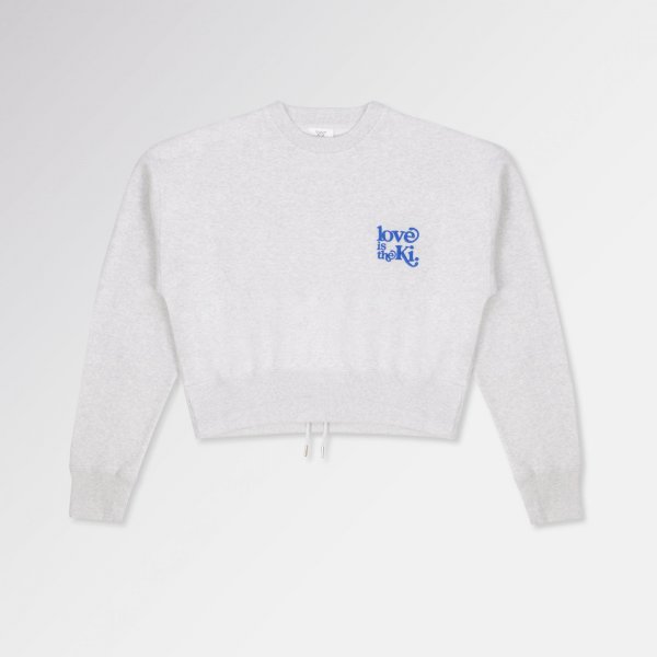 KI. cropped sweater | grijs