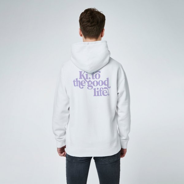 Good life hoodie back | white