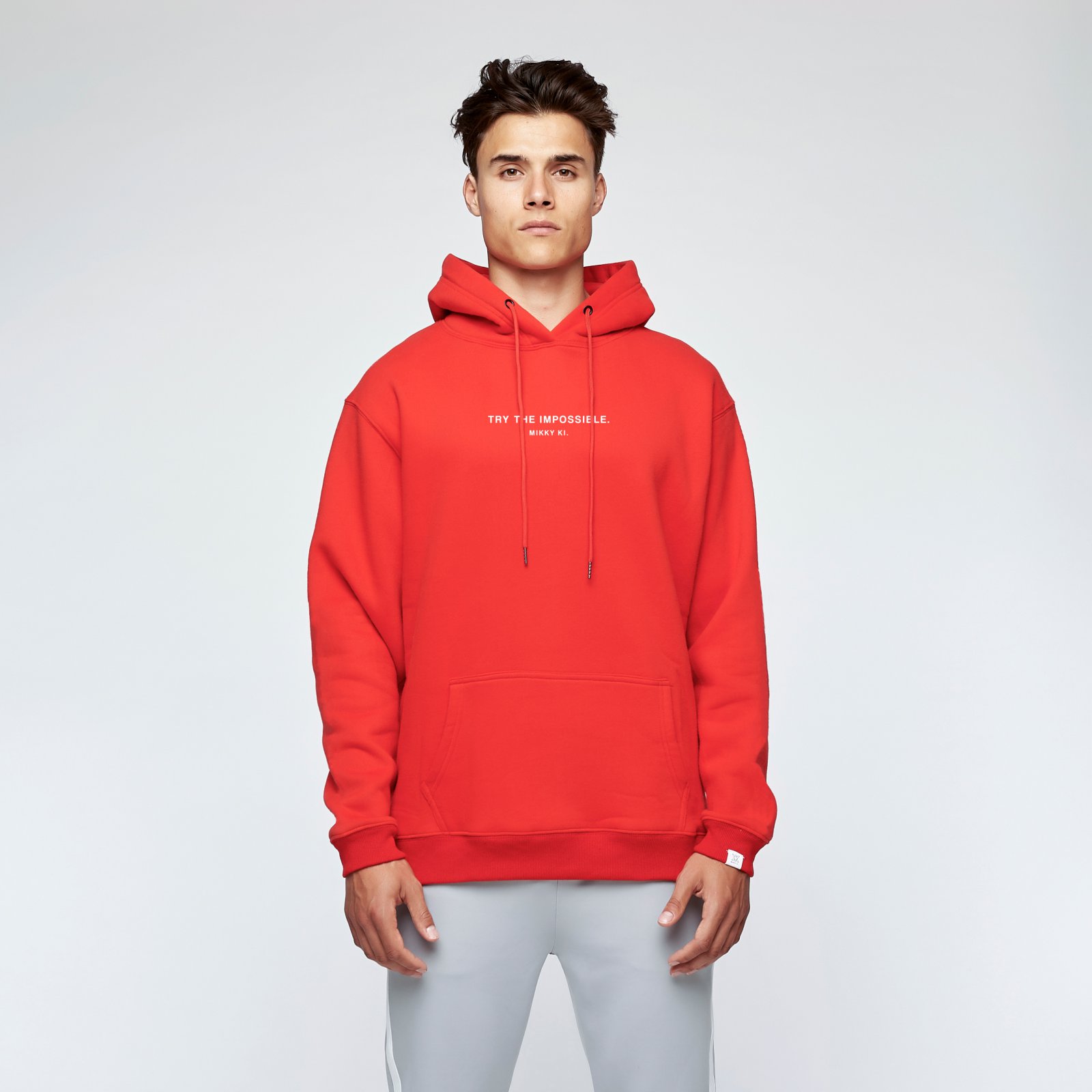 Quote hoodie red | unisex / MIKKY KI